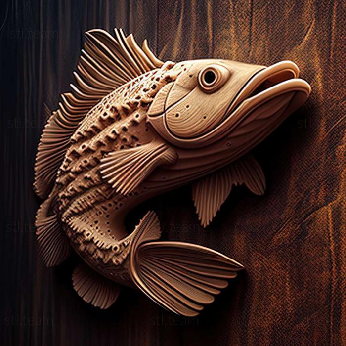 3D модель Риба сом крапчастий (STL)